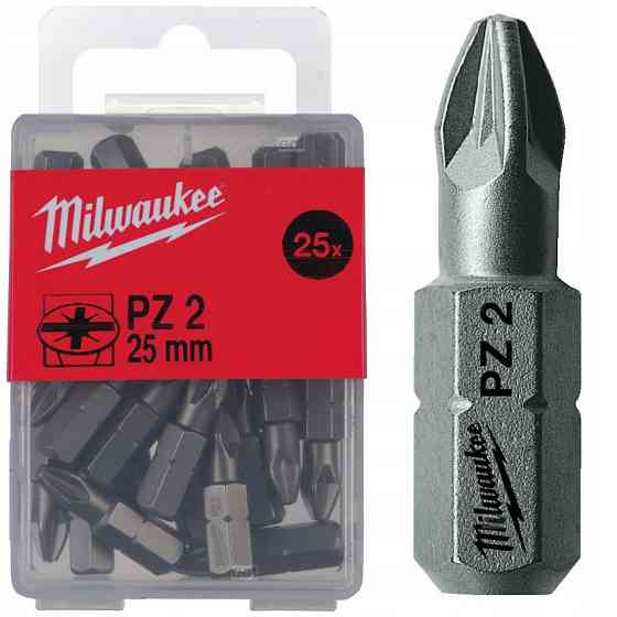 Біта MILWAUKEE, PZ2, 25мм, (25шт) пластикова коробка Одесса