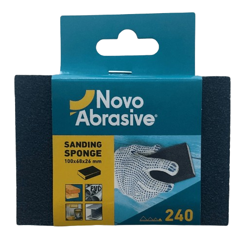 Губка шліфувальна 100*68*26мм P240 NovoAbrasive Житомир - фото 1