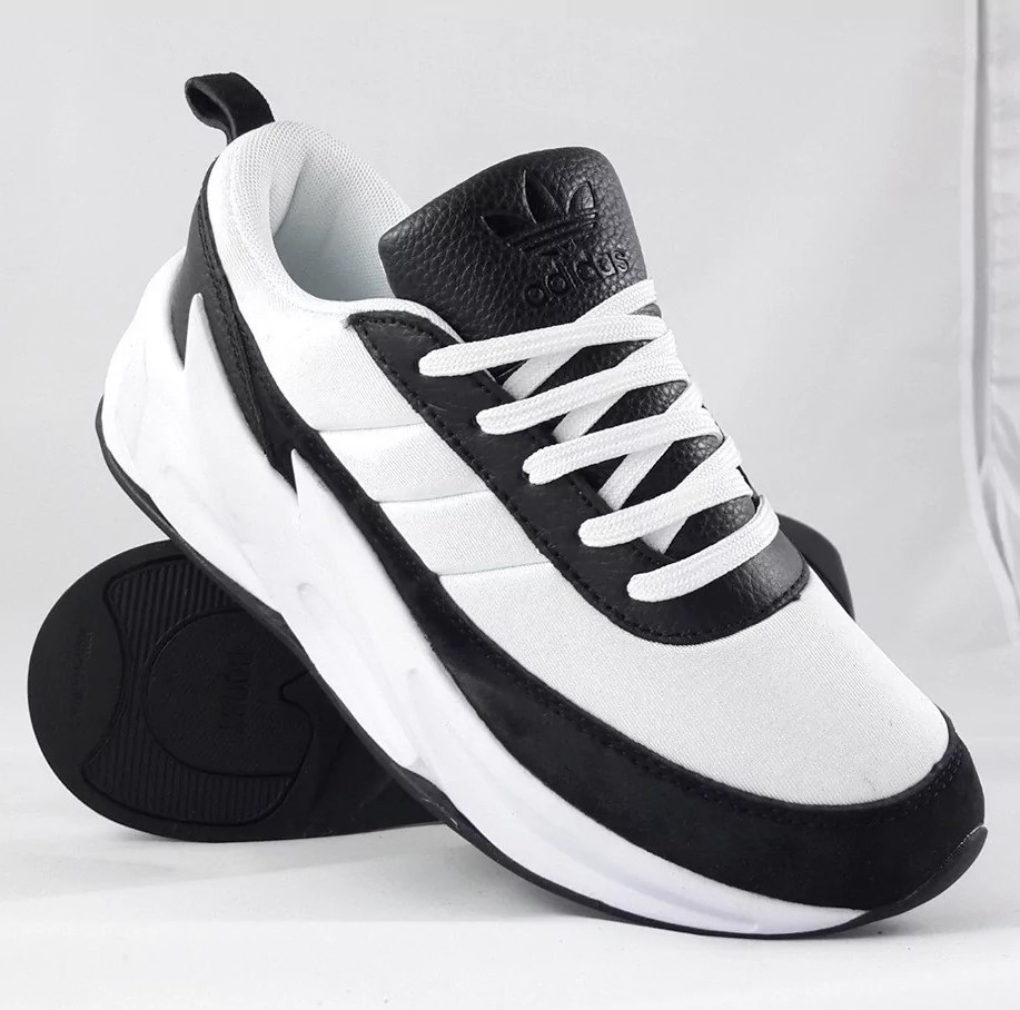 Кроссовки Adidas $harks Белые Мужские Адидас Акулы Черные (размеры: 41,42,43,44,45) Видео Обзор - 34-5 Днепр - изображение 5