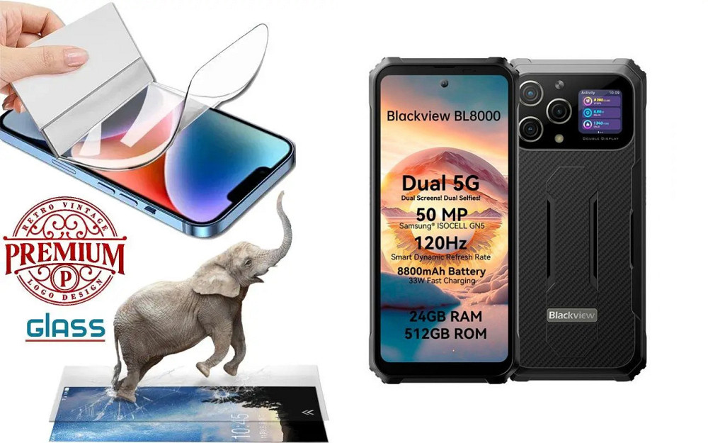Полиуретановая пленка Blackview BL8000, Premium, толщина 0,2 мм Киев - изображение 1