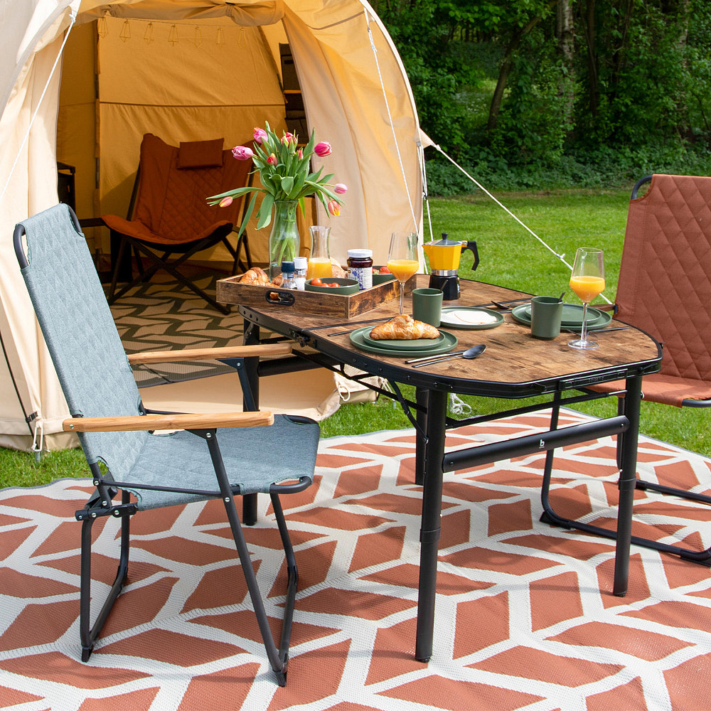 Стол Bo-Camp Woodbine Oval 100x70 cm Black/Wood look (1404185) Вінниця - фото 9