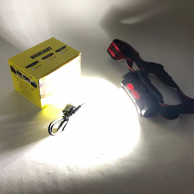 Тактичний ліхтар для риболовлі PLD-2119B-XPE+2COB(white+red), Ліхтарик на голову для домашніх робіт PX-67 Київ - фото 9