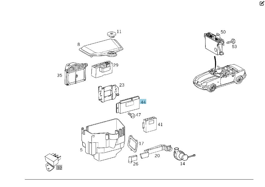 Mercedes-Benz  A0195453132 Блок управління ASR C-class W202 SLK R170 CLK Coupe C208 CLK Cabriolet A208 C-class S202 Одеса - фото 2