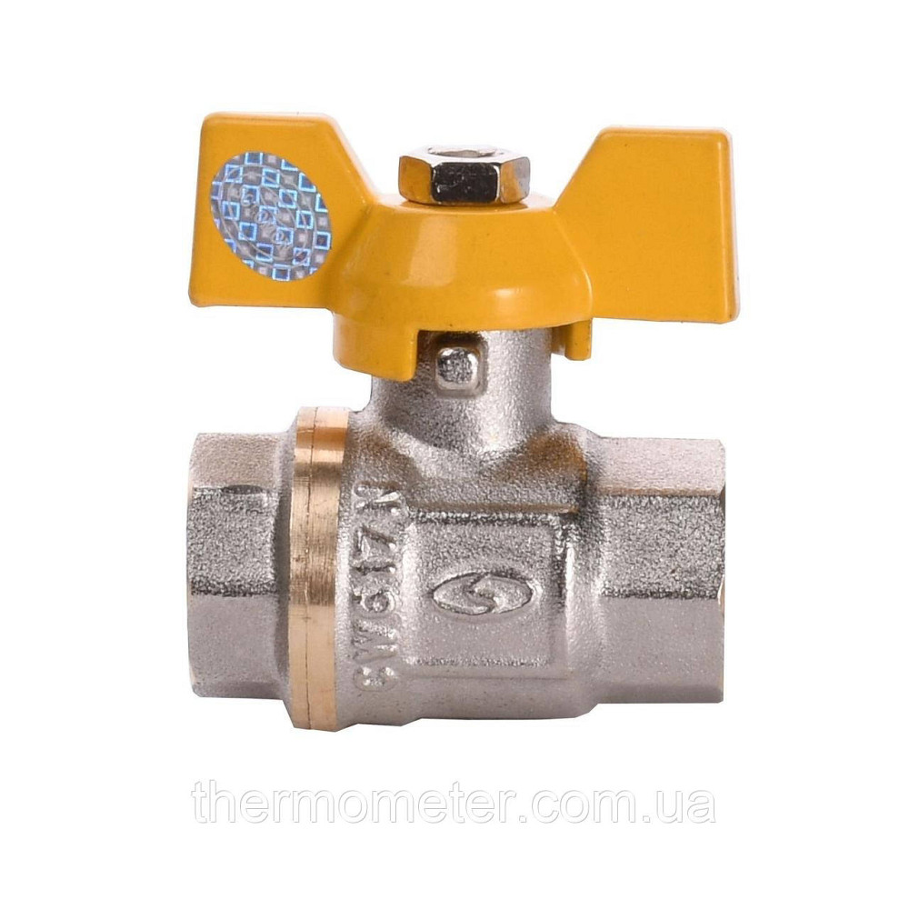Кран шаровый прямой SOLOMON 1/2″ ВВ ЖБ PN40 B1007 Киев - изображение 3