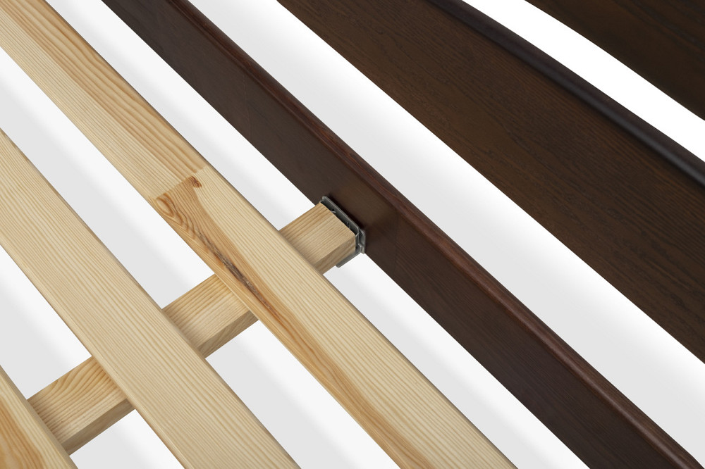 Дерев'яне двоспальне ліжко Волона. 140х200, Вільха, Білий Харків - фото 3