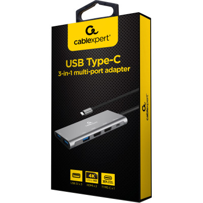 Концентратор Cablexpert USB-C 3-in-1 (A-CM-COMBO3-03) Винница - изображение 3