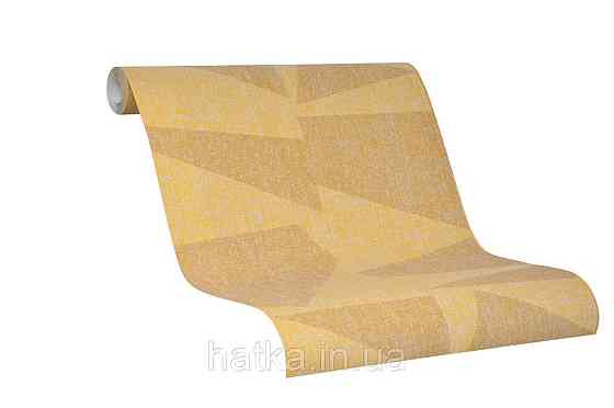 Обои виниловые на флизелине Marburg 31818 New modern геометрические фигуры абстракция  желтые коричневые Киев