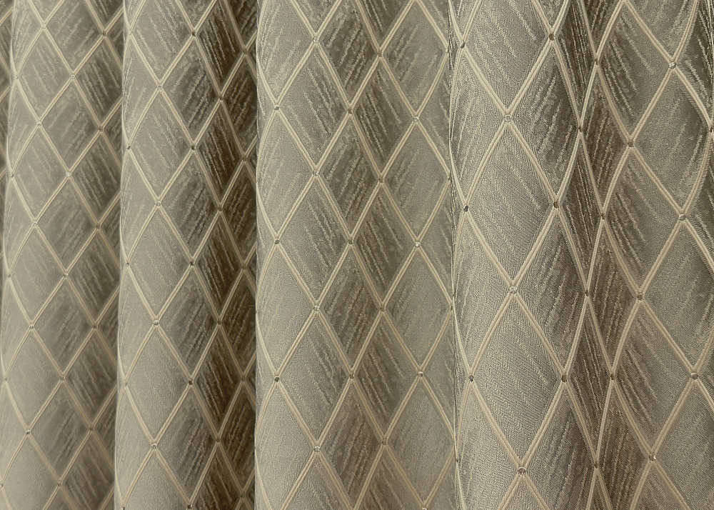 Комплект готових штор VR-Textil Жакард RUBI № 1760ш Сіро-бежевий 100х290 см 2 шт (31-812) Київ - фото 7