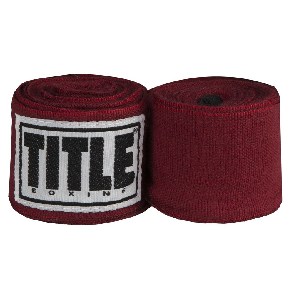 Бинти для боксу TITLE Boxing Select 180" Semi Elastic Mexican Maroon (4.5м.) Каменское - изображение 1