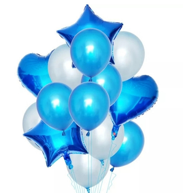 Фонтан із кульок синій 14 шт. Київ - фото 2