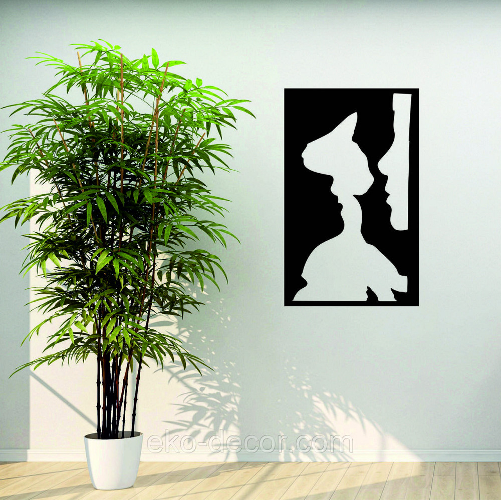 Декоративное настенное Панно «Силуэт», Декор на стену 90*55 см, Черный Киев - изображение 5
