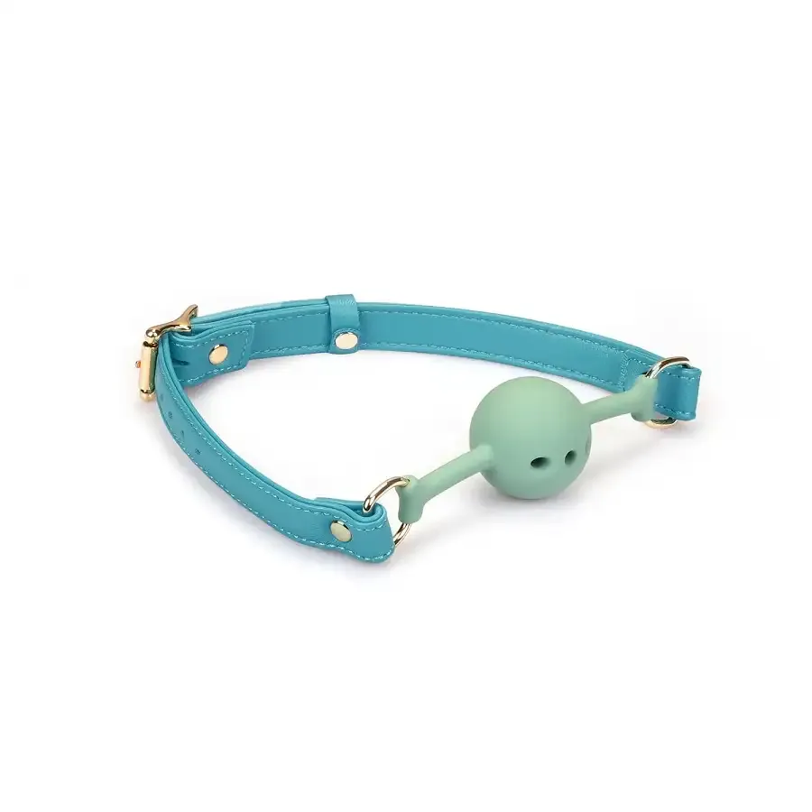 Кляп Liebe Seele Blue Lamb Leather Ball Gag with Velvet Lining Львов - изображение 1