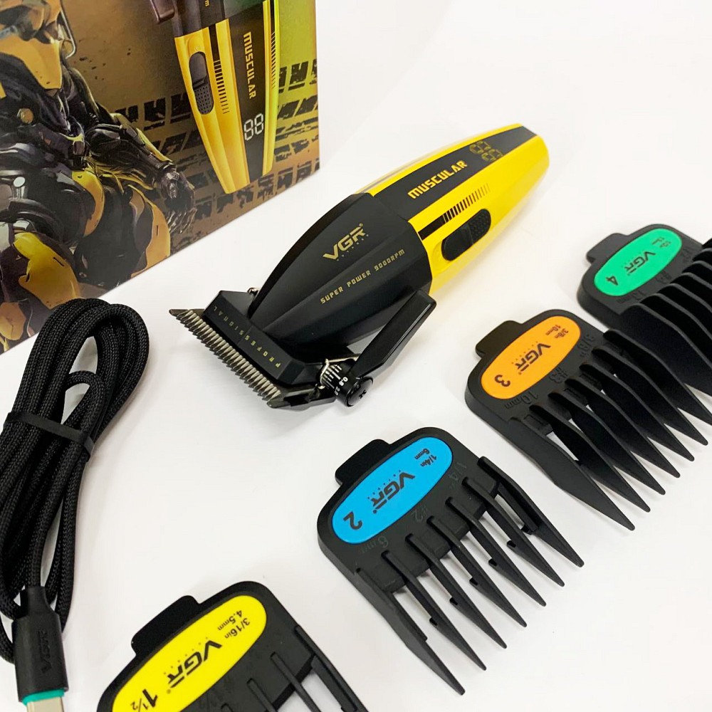 Профессиональная аккумуляторная машинка Аккумулятор, Машинка для стрижки аккумуляторная с насадками SB-83 Львов - изображение 10