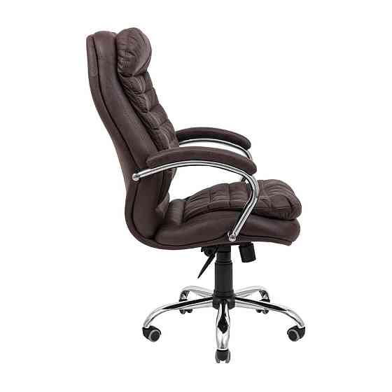 Офісне крісло керівника Richman Valencia Ameli Хром M1 Tilt Коричневий Київ