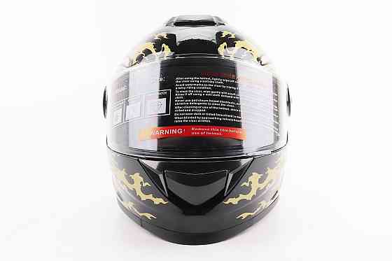 Шолом інтеграл, закритий BLD-М65 М (57-58см), ЧОРНИЙ/ЗОЛОТИСТО-СІРИЙ "Totem" Київ