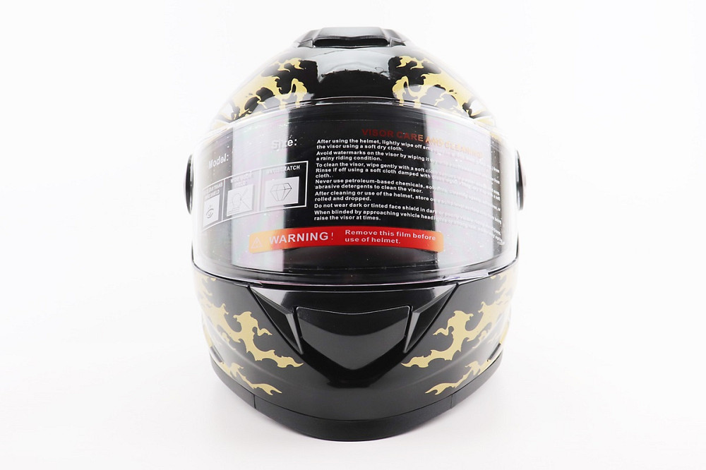 Шолом інтеграл, закритий BLD-М65 М (57-58см), ЧОРНИЙ/ЗОЛОТИСТО-СІРИЙ "Totem" Київ - фото 4
