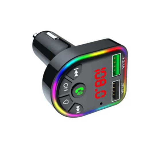 FM-модулятор Bluetooth V5.0+EDR чорний Havit HV-FM810BT Житомир