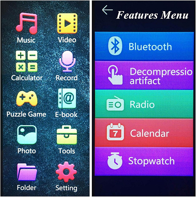MP4-плеер MP3-плеер Mahdi M9 Bluetooth 5.0 сенсорный экран 3.5-дюймовый 8 ГБ Hi-Fi музыкальный плеер FM-радио электронная книга Днепр - изображение 9