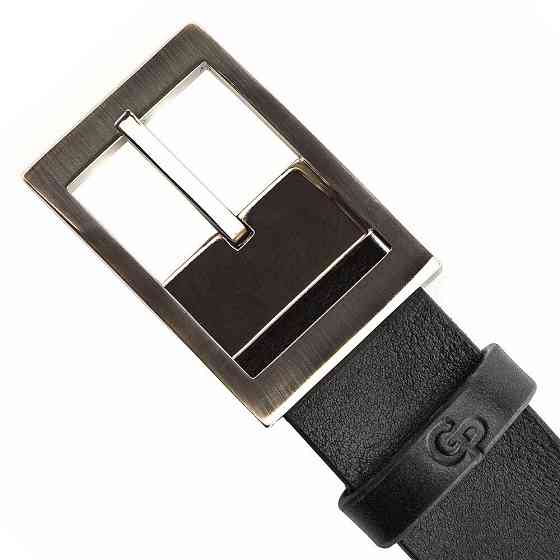 Ремень GRANDE PELLE 00239 кожаный Черный Киев