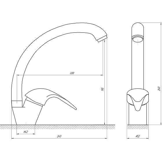 Змішувач для кухні EcoMix ENERGO E-GEZ-103S-WH Київ