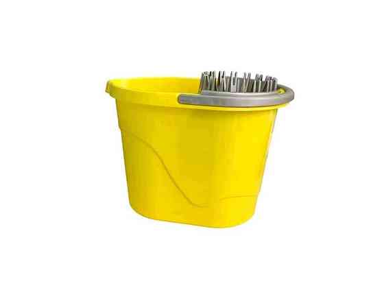 Відро 14л Овальна жовтий арт.Bww14lemon пластик ТМ ММ-ПЛАСТ Київ