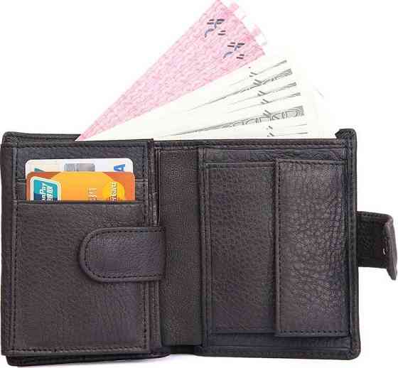 Гаманець чоловічий Чорний (Vintage) Київ