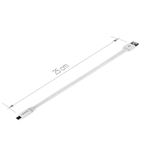 Кабель USB MicroUSB ColorWay CW-CBUM-MUM25W 2,0A 0,25м білий Житомир - фото 4