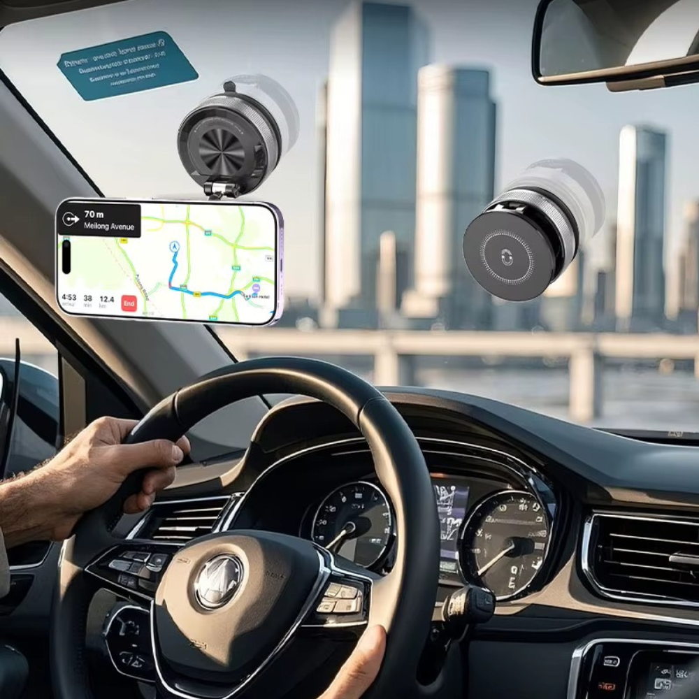 Держатель для телефона,автомобильный, магнитный на присоске с функцией оборота на 360,универсальный для машины или дома,черный Каменец-Подольский - изображение 5