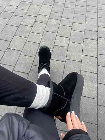 Без бренда Угги жіночі BESSKP -1 чорні (зима, замша натуральна) (5757) 37 Коломия