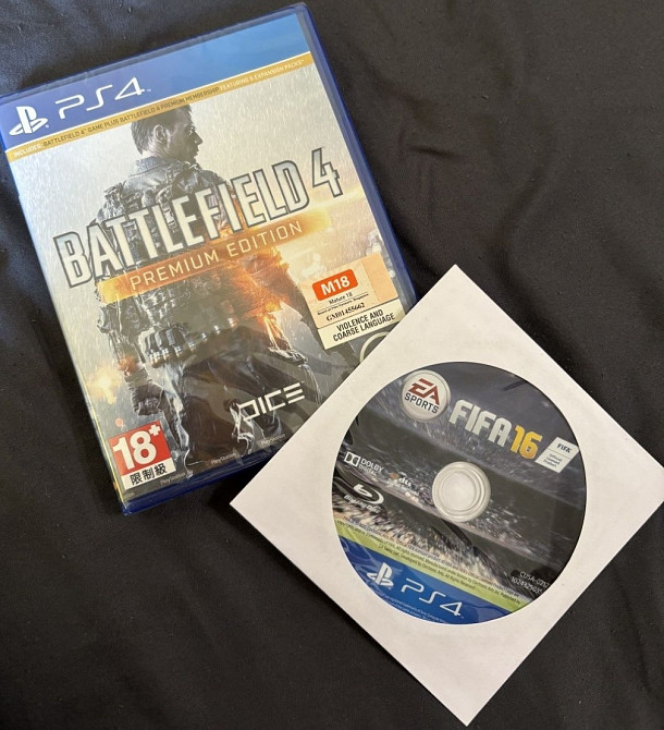 Playstation 4 + нова запакована Battlefield + fifa Харків - фото 1
