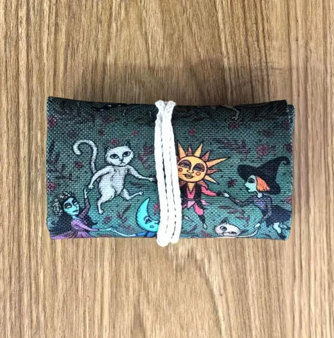 Сумка для Таро с мистическим узором в виде Луны и Солнца, чехол для карт Таро 38*17 см. Киев - изображение 5