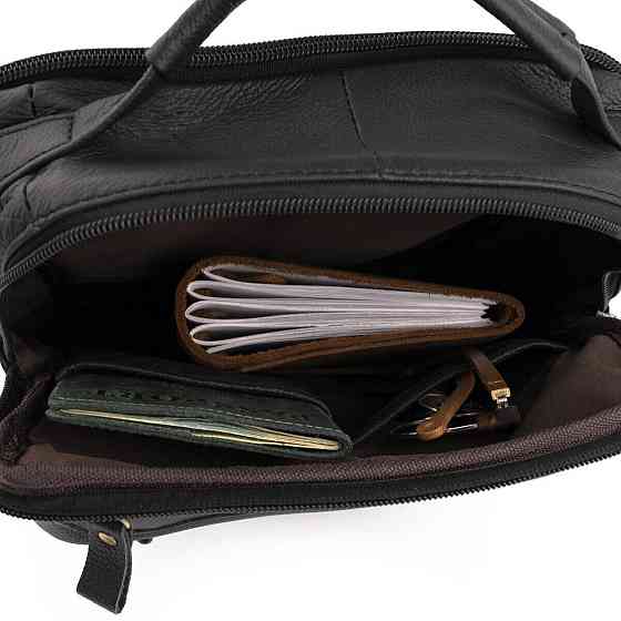 Сумка мужская флотар Vintage 14763 Черная Киев