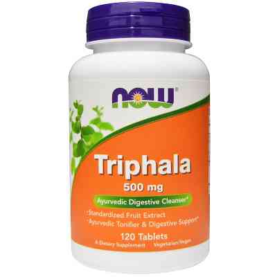 Травы Now Foods Трифала, Triphala, 500 мг, 120 таблеток (NOW-04764) Винница