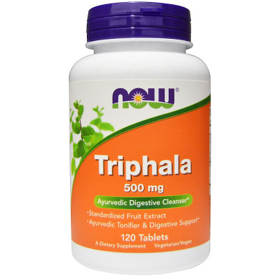 Травы Now Foods Трифала, Triphala, 500 мг, 120 таблеток (NOW-04764) Винница - изображение 1
