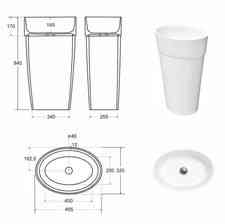 Раковина  Besco Uniqa Matt 46x32 UMMCUWOW Киев