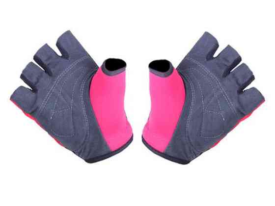 Мотоперчатки всесезонные без пальцев size L мембрана на липучке красные Мукачево