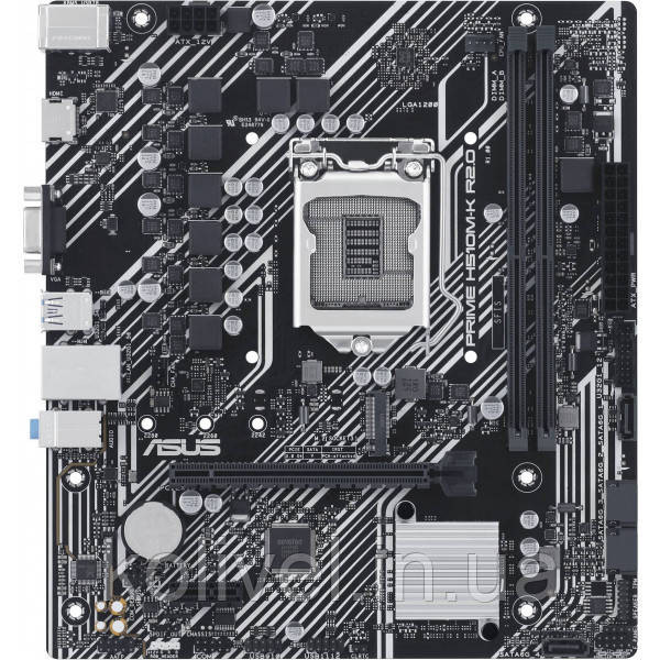 ASUS PRIME H510M-K R2.0 (1200/H470, 2*DDR4, 1xPCIex16, HDMI/VGA, 4xSATAІІІ, M.2, GLan, 7.1ch, mATX) (PRIME Киев - изображение 1