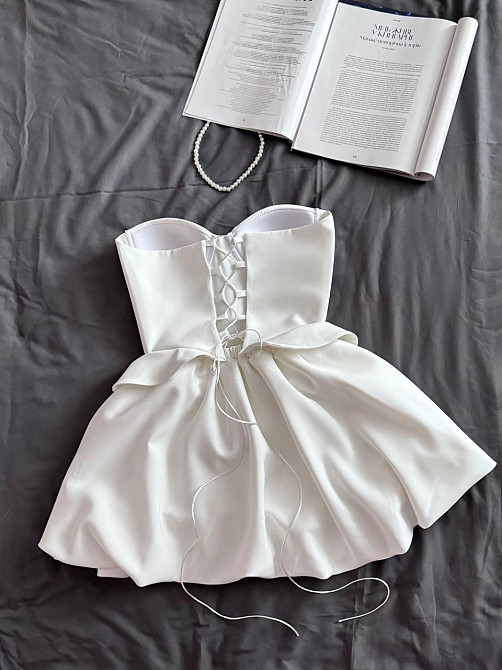 Женское романтическое платье с корсетом костюмка люкс. Молочный, 44/46 Одесса - изображение 6