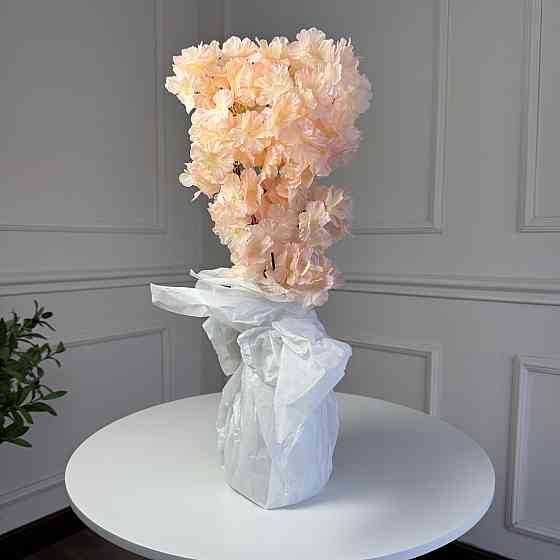 Гілка сакури, 55 см, 5 гілок (2шт/уп). Колір: персиковий AW-20 Львів