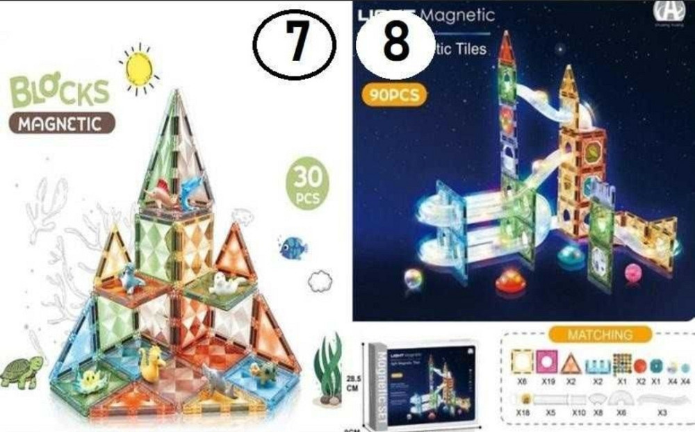 Качественный Детский магнитный конструктор подсветки Деткий магнитный. Харьков - изображение 4