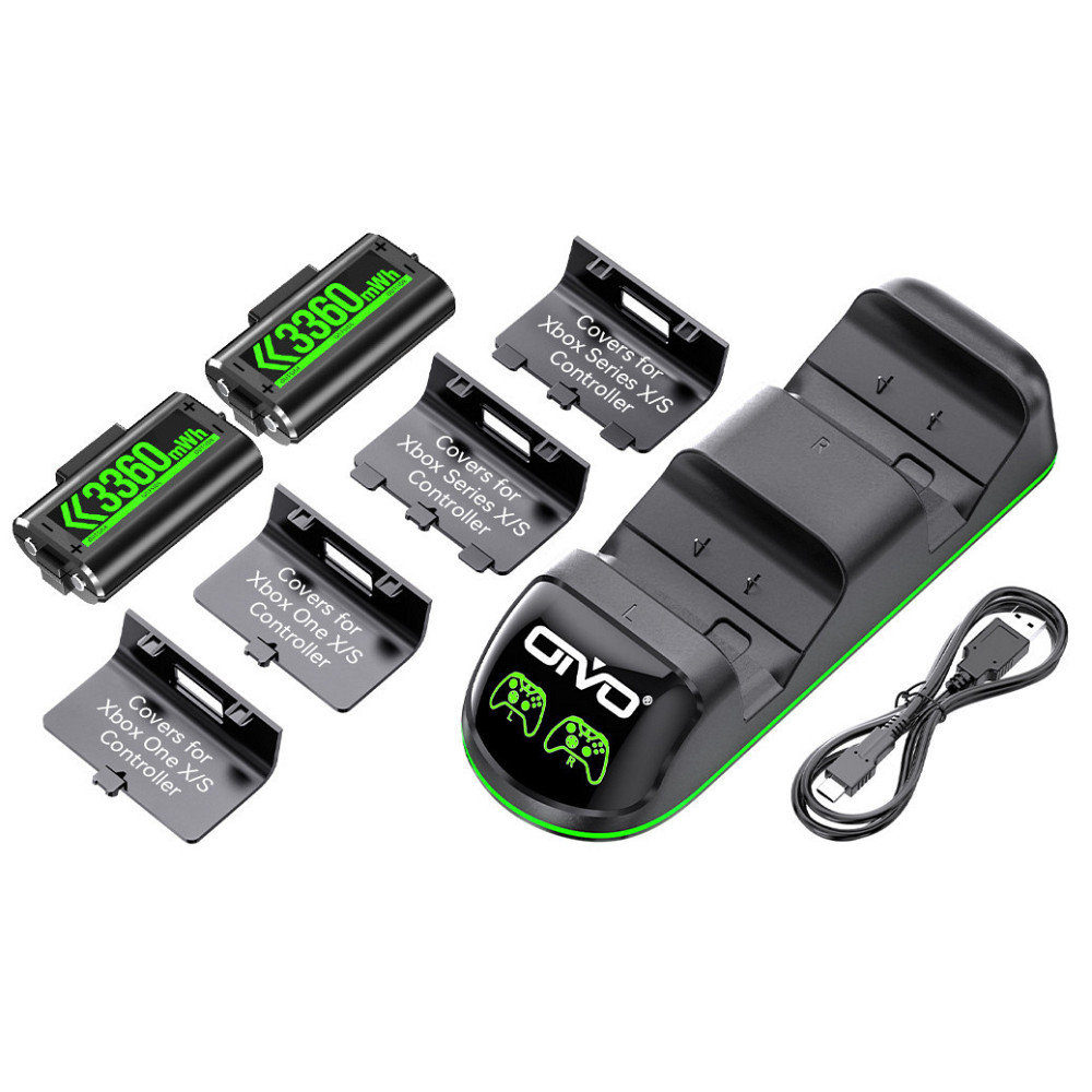 Зарядка и два аккумулятора для геймпада Xbox 3360mWh OIVO IV-X131X Киев - изображение 2