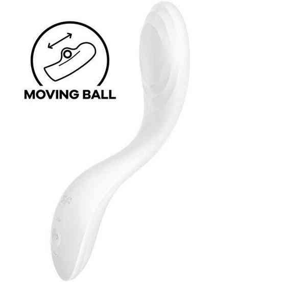 Вібратор із перлинною стимуляцією точки G Satisfyer Rrrolling Pleasure White Sex Aura Київ