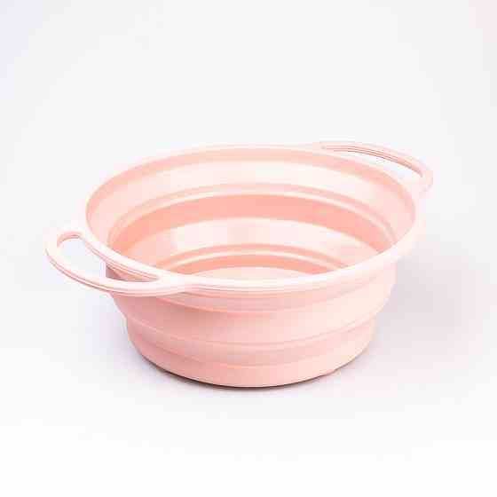 TS Kitchen Друшляк силіконовий складаний з ручками 2.6 л Рожевий HP34544P Киев