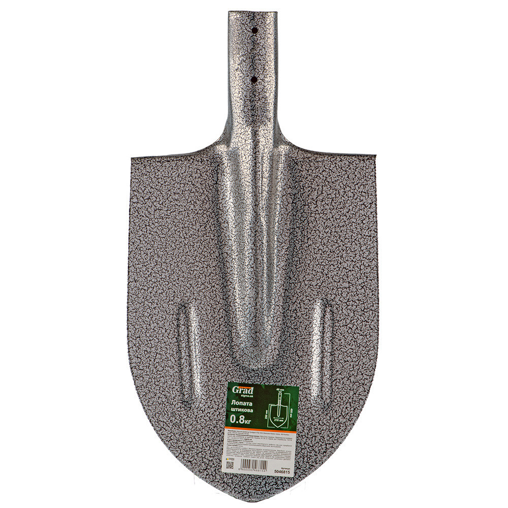 Лопата штикова 400×210×1.3мм 0.8 кг порошкове покриття GRAD (5046815) Київ - фото 2