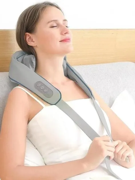 Електромасажер Електричний масажер для шиї спини тіла бездротовий з інфрачервоним підігрівом Одеса - фото 1
