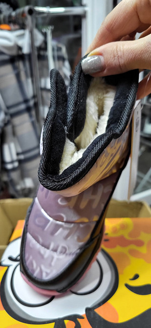 Детские зимние дутики термо сиреневые для девочек 27,28,29,30,31 Николаев - изображение 5