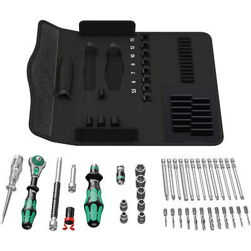 Набор торцевых головок с трещоткой, удлинителем 1/4