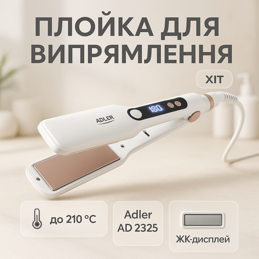 Широкий утюжок для выпрямления волос, Плойка выравниватель, Плойка утюжок выпрямитель BD-60 Львов - изображение 11