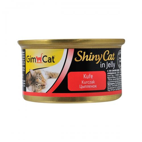 Корм влажный GimCat Shiny Cat для кошек с курицей в желе 70 г Киев - изображение 1