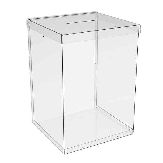 Ящик EKOSTAR без замка для пожертвований и сбора денег 215x200x300. Объем 13 литров Киев